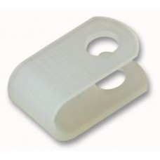 White / Natural 3 mm Cable P Clip